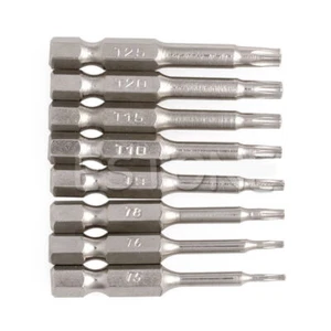 8pcs/lot Magnetic 50mm Head Bits S2 Chrome Plated Steel Torx Screwdriver Bit CH - Picture 1 of 6