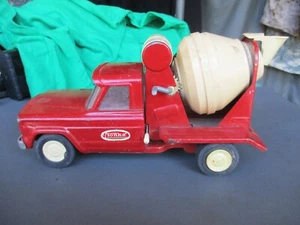 Vtg 60s TONKA Cement Mixer JEEP Pressed Steel Toy Truck - Picture 1 of 17
