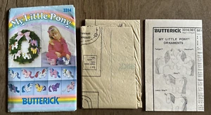 My Little Pony MLP Butterick pattern 3314 UNCUT ornaments 1985 Hasbro NEW VTG - Picture 1 of 7