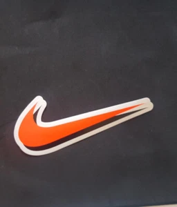 Nike Double Swoosh Stickers Tick Check X4 Blue Green Black Crimson Big Logo 12cm - Picture 1 of 8