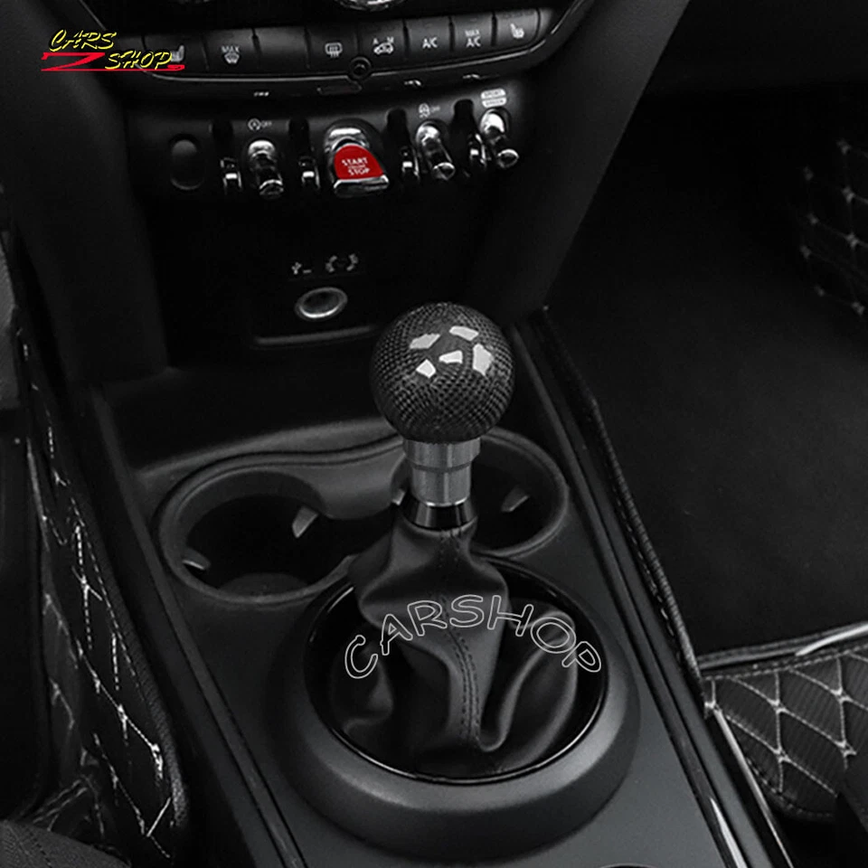 Bota de palanca de cambios de fibra de carbono para Mini Cooper R55 R56 R57 F58 F55 F56 Foto 1 de 4