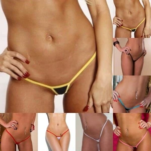 Frauen Low-Rise-Micro Tanga G-String Höschen-Briefs Unterwäsche Tanga - Bild 1 von 21