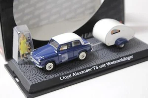 1:43 Schuco Lloyd Alexander TS Con Rimorchio Blu/ Bianco - Imagen 1 de 3