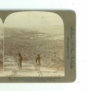 B9889 Rau 63, The Birds Eye View Of The Ancient City Of Samaria, Palestine D - Picture 1 of 2