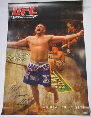 Chuck Liddell Signed Original 2007 22x34 UFC Poster BAS COA As Real As It Gets - Image 1 of 4