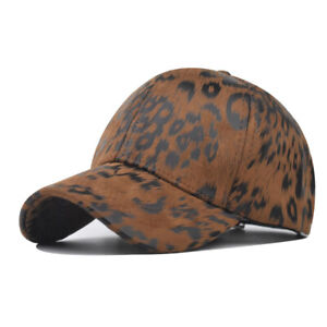 Fashion Leather Printed Adjustable Baseball Caps For Women Men Sun Hats Snapback