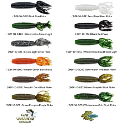 Yamamoto IKA FAT 4 Inch Soft Plastic Solid Tube Bait Any 13 Colors 92F-10 Pack - Image 1 of 4
