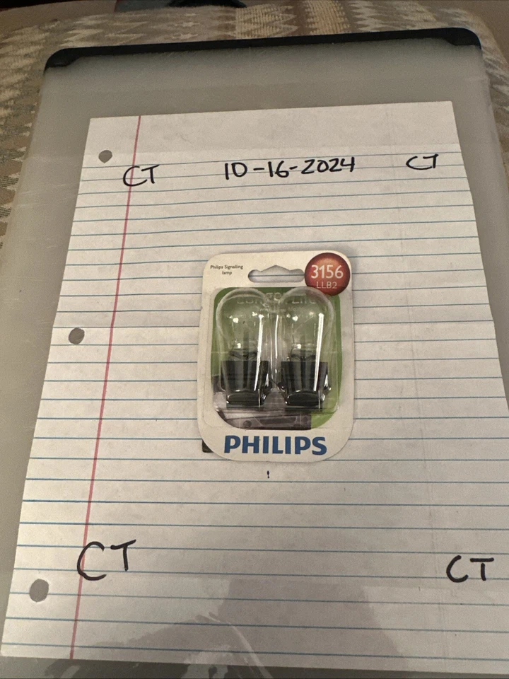 Philips LongerLife 3156 27W Dos Bombillas Señal de Giro Trasero Repuesto Lámpara de Stock OE Foto 1 de 1
