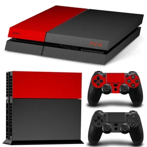 SKIN PS4 PROTECTION DECOR IMPRESSION EFFET CARBONE AUTOCOLLANT STICKER PS4016 - Imagen 1 de 2