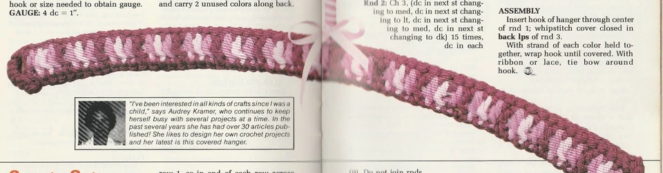 Covered Hanger - 16" long - Worsted Yarn - Crochet Pattern ONLY - Image 1 of 2