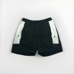 Nike Air Jordan Shorts Mens Large Black Fleece Basketball Sweat Gym Jumpman Logo - Imagen 1 de 9