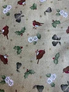 Stoff Weihnachten 2 Meter 100% Baumwolle Druck "'Tis the Season" - Bild 1 von 3