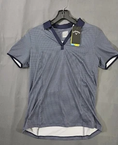 Callaway NWT Opti Dri Womens Small Blue Short Sleeve Golf Performance Polo Shirt - Picture 1 of 8
