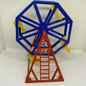 Vintage Ferris Wheel Dollhouse Blue Toy  Plastic  - Picture 1 of 5