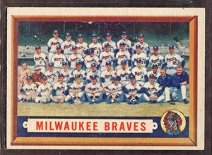 1957 Topps Set-Break #114 Braves Team EX-EXMINT *JAYSACE* - Picture 1 of 2