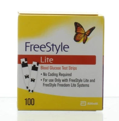 Tiras reactivas para diabéticos Freestyle Lite 100 envío gratuito caducidad 26/02+ Foto 1 de 3