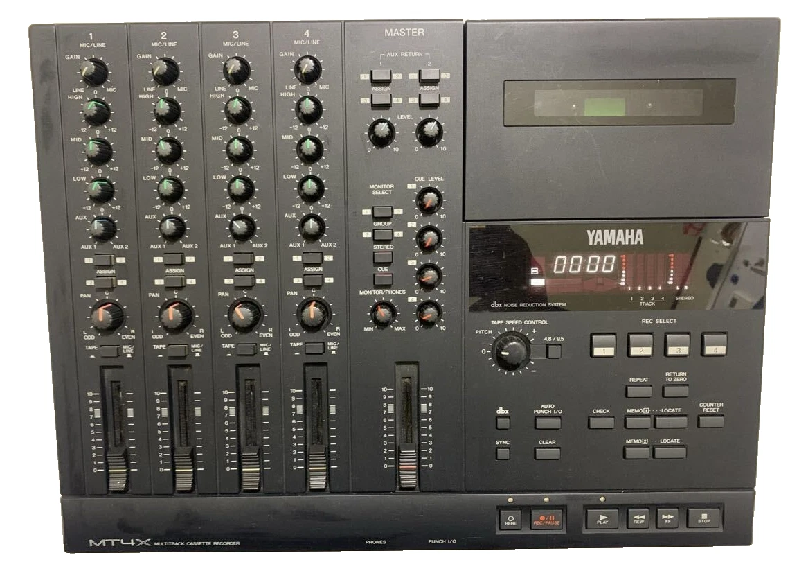YAMAHA ヤマハ Multitrack Cassette Recorder Yamaha MT4X Multitrack Cassette Tape Recorder Analog 4 track Audio