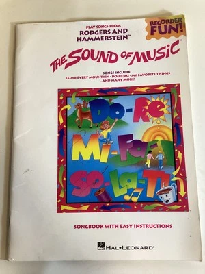 The Sound of Music Recorder Fun Songbook with Easy Instructions - Free Shipping - Image 1 of 4