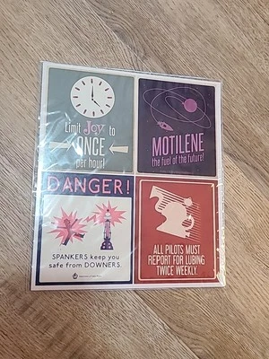 We Happy Few Limited Edition Warning Sign Sticker Sheet - BRAND NEW - Image 1 of 2