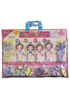 Teeny Tiny Quadruplets Magnetic Wooden Dress-Up Dolls 64 Piece by T.S. Shure - Bild 1 von 2