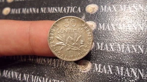 FRANCIA FRANCE 50 CENTIMES 1899 ARGENTO SILVER COD. FRANCIA-64 - Picture 1 of 1