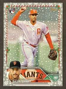 2023 Topps Holiday David Villar copo de nieve metálico radiocontrol #h161 - Imagen 1 de 2