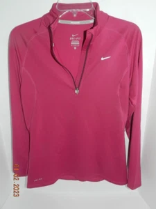 NIKE RUNNING DRI-FIT Camicia Pullover MEDIUM REFLECTIVE SWOOSH 1/4 Zip Up Donna - Foto 1 di 4