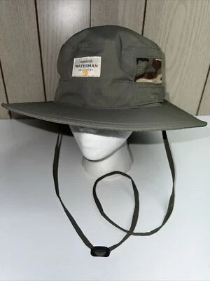 Quicksilver Waterman Paddlebank Surf Sombrero Bush Usado en Excelente Condición Malla Paneles Laterales  Foto 1 de 4