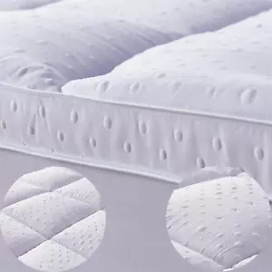 Luxus Hotel 3D Blase Topper Mikrofaser Stoff Matratzenschutz 5 cm - Bild 1 von 2