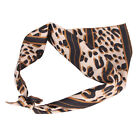Leopard Pattern Dog Bandanas Durable Cotton Dog Bibs Scarf Foldable Portable Zz1