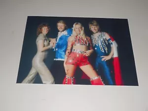 ABBA 1978 (Superhero Outfits) Swedish 70's/80's Disco Legends Poster 19"x13" - Picture 1 of 1