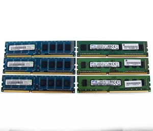 Lot of 6 4GB PC3L-12800U RAM Desktop Memory RAMAXEL Samsung - Picture 1 of 5