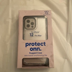 Protect Onn Rugged Case mit integriertem mikrobiellen Protec.iPhone 12 Pro Max, transparent - Bild 1 von 2