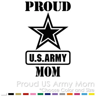 BEST VINYL STICKERS PROUD US ARMY MOM MILITARY AIR FORCE PARENTS CUSTOM VINYL DECAL STICKER
