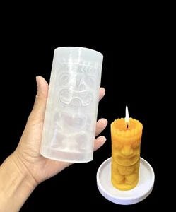 4.5” silicone Tiki Polynesian Totem mold for candle soap resin - Picture 1 of 9