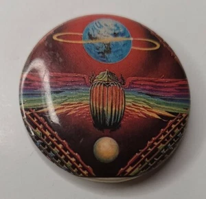 Vtg 80s Journey Departure Button Pinback Original Classic Rock Roll Psychedelic - Imagen 1 de 3