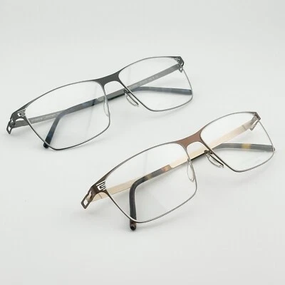 NEW PRODESIGN Denmark Eyeglasses Grey/Brown Set 2 Specs 6161 & 6162 Deal - Image 1 of 4