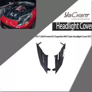 Faros con cubierta de faro estilo MSY súper rápidos de carbono seco para Ferrari 812 17-20 - Imagen 1 de 23