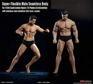 TBLeague 1/12 Male Muscle Figuren TM01A TM02A Flexible Body Actionfigur W/ Head