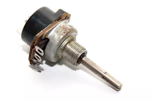 Vintage Rotary Potentiometer with Switch by RFT, 500 kOhm Log., Resistor, NOS - Picture 1 of 12