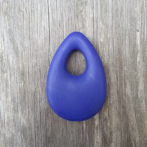 1 colgante de lágrima de silicona azul marino - grado alimenticio / libre de BPA para cuentas de collar - Imagen 1 de 1