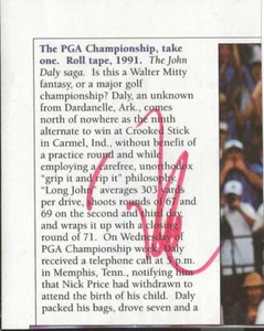 Davis Love III Signed Golf Program Page - Picture 1 of 1