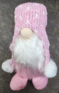 Plush Gnome Doll Holiday Decoration Gift Pink - Picture 1 of 2