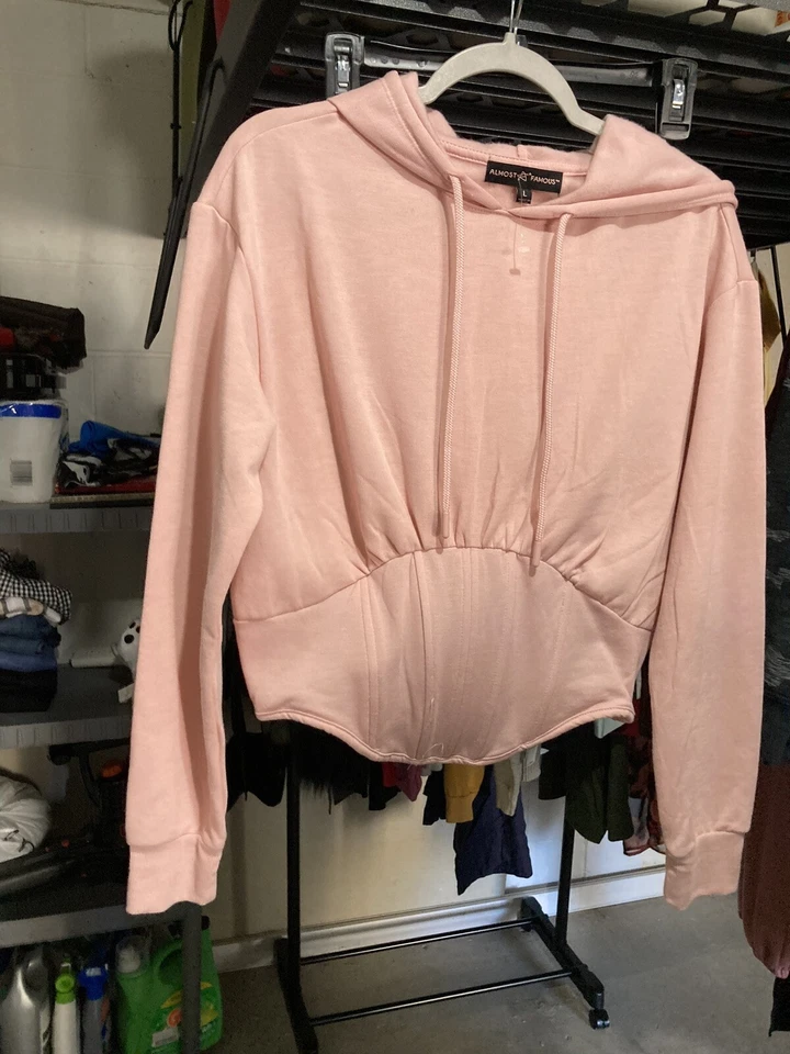 Sudadera con Capucha Rosa con Capucha - Corsé Mediano Foto 1 de 1