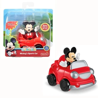 Fisher-Price Disney Clubhouse Mickey's Sports Car Vehicle n Figure Play Set Toy - Image 1 of 4