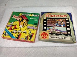 VINTAGE SUPER 8 MM HEIMFILM B&W FILM THE FLINTSTONES/Mighty Mouse - Bild 1 von 10