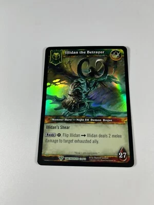 World of Warcraft TCG: Timewalkers Illidan the Betrayer Hero Card Foil WoW 23/30 - Image 1 of 4