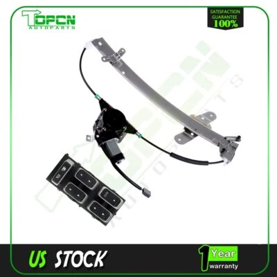 Regulador de ventana delantera izquierda para Lincoln Town Car 1998-11 con interruptor de motor Foto 1 de 4