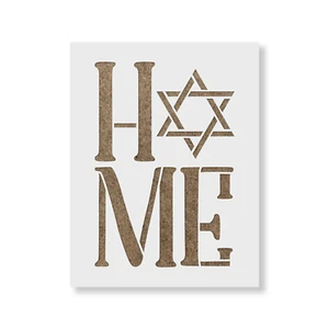 Plantilla Home For Hanukkah - plantillas Mylar duraderas y reutilizables - Imagen 1 de 5