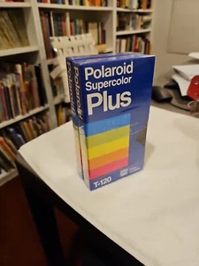 Two Sealed Vintage Polaroid Supercolor Plus Blank VHS Tape T-120 2x - Bild 1 von 1